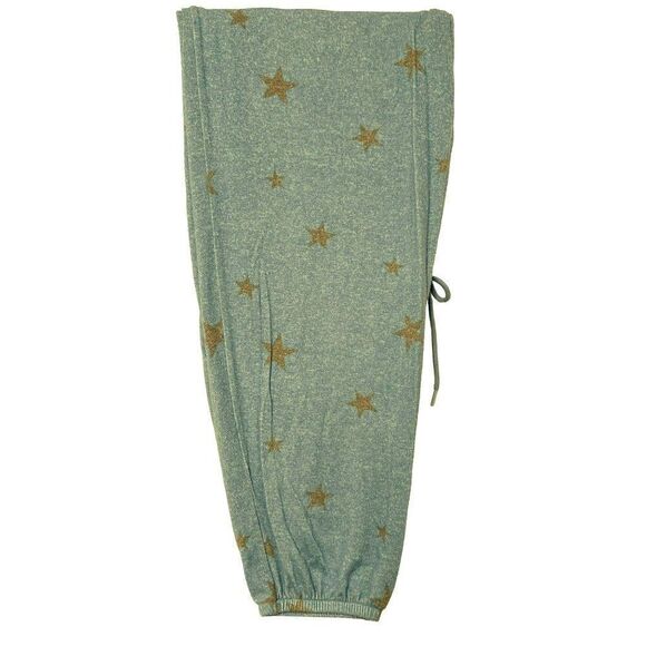 American Eagle Outfitters Sz M Pull-On Elastic Waist Jogger Pants Blue w Stars - Picture 6 of 8